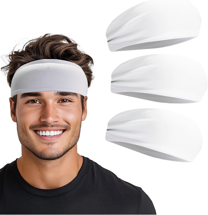 Supeniu Headband for Men & Women, Sweat Wicking Sports Sweatband Headbands, Workout Running Training Yoga Basketball Hairband - Image 1